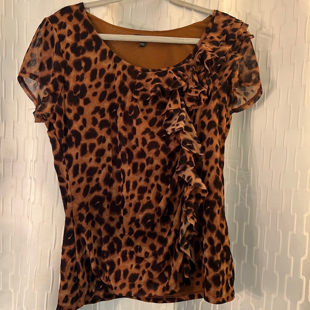 Apt.. 9 Animal Print Blouse- Size XL